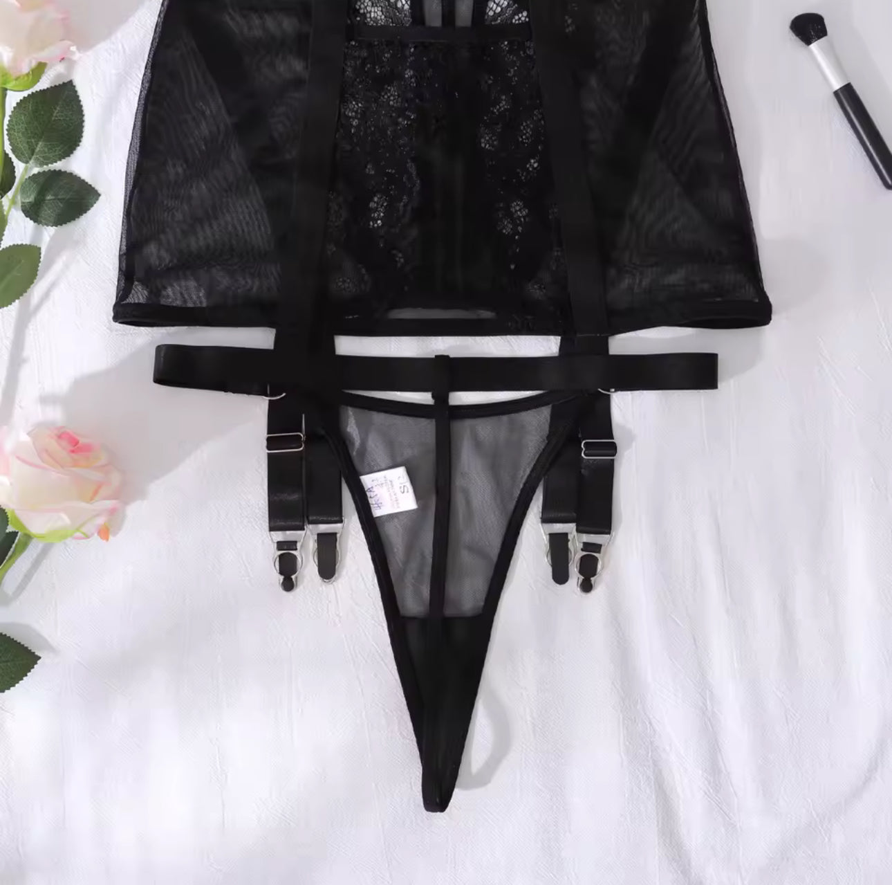 Alessandra™ | Fekete Sátoros Éjjeli Ruha Mirage