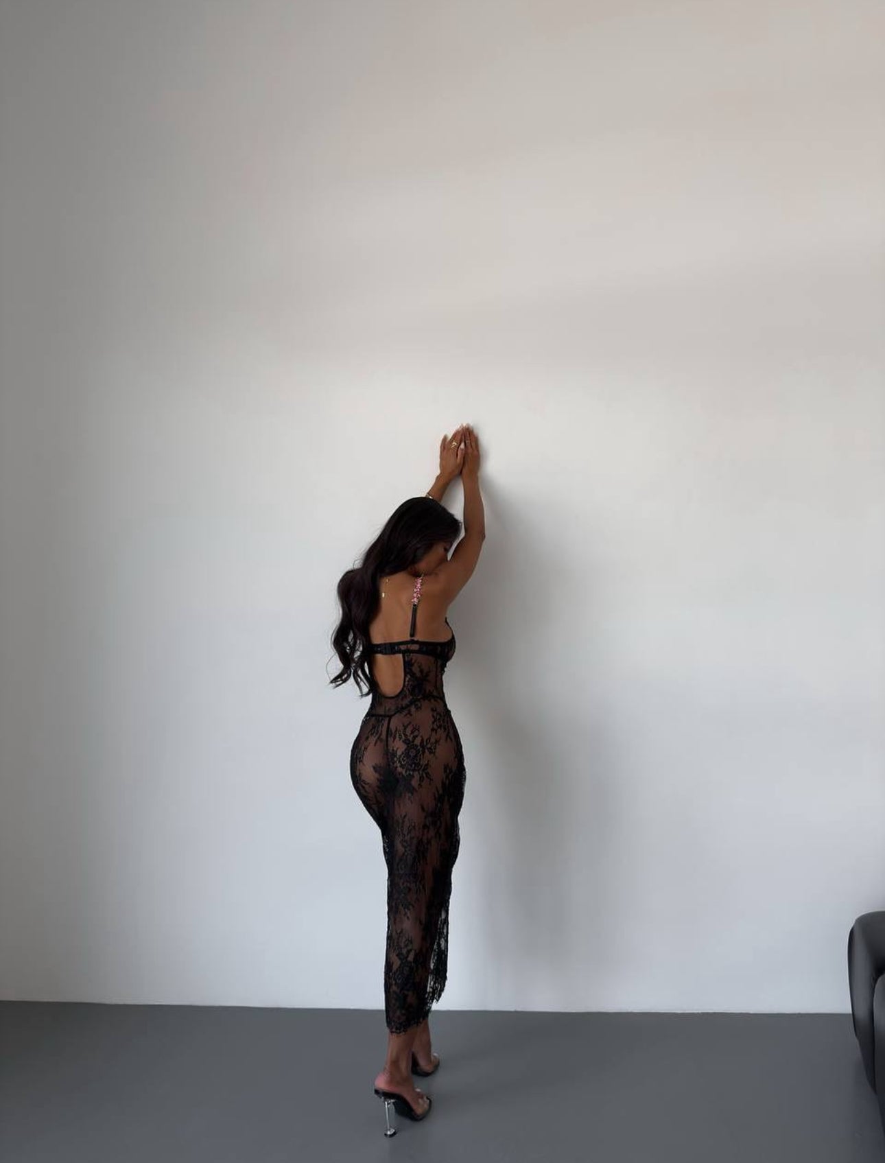 Georgina™ | Átlátszó éjszakai ruha Éjféli Rózsák