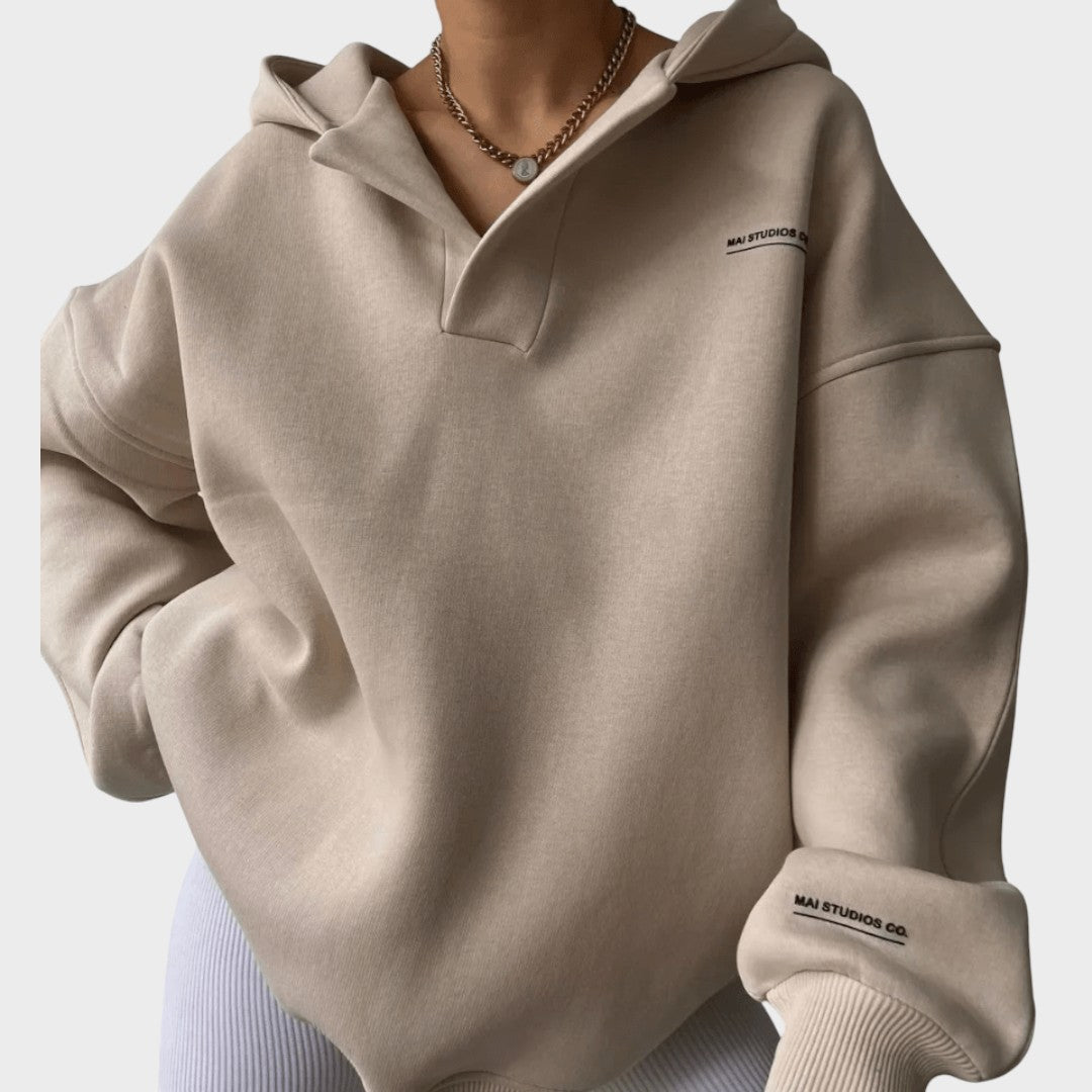 Mirtill -Elegáns kapucnis pulóver